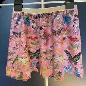 H&M Kelzuki Butterfly & Bird Sequins skirt